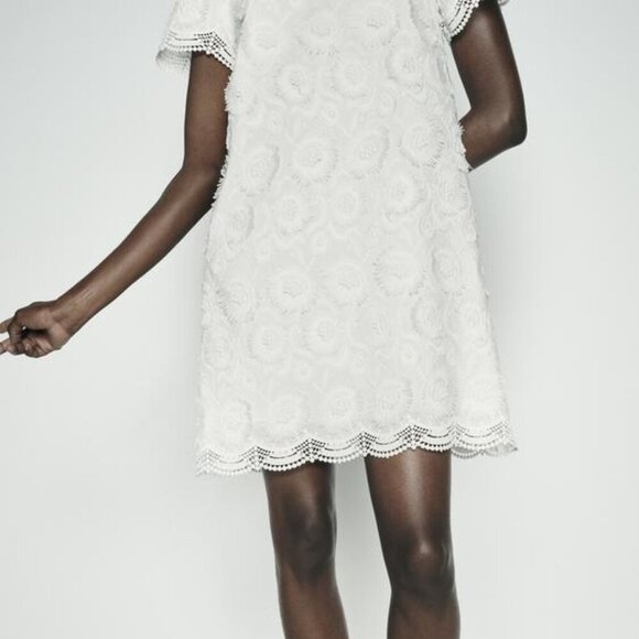 Zara FRINGED MINI DRESS - Picture 4 of 9